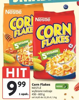 Intermarche Płatki śniadaniowe miód i orzeszki Corn Flakes (Nestle) oferta