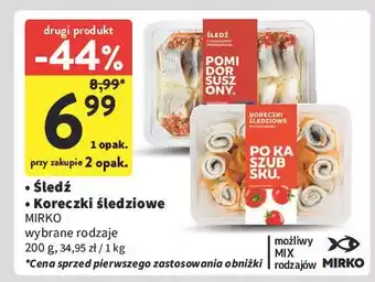 Intermarche Śledź z suszonymi pomidorami Mirko oferta