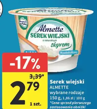 Intermarche Serek wiejski ze skyrem Hochland Almette oferta