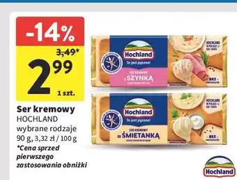 Intermarche Ser kremowy ze śmietanką Hochland oferta