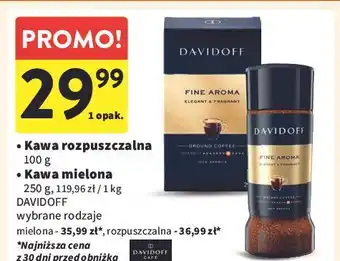 Intermarche Kawa Davidoff Cafe Fine Aroma oferta