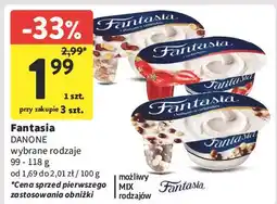 Intermarche Jogurt z płatkami w czekoladzie Danone Fantasia oferta