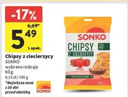 Intermarche Chipsy z ciecierzycy paprykowe Sonko oferta