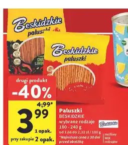 Intermarche Paluszki z solą Aksam Beskidzkie oferta