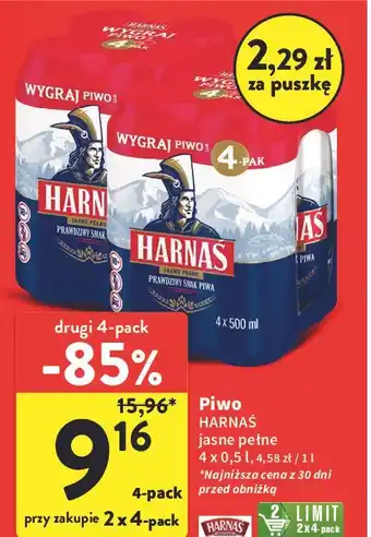 Intermarche Piwo Harnaś Jasne Pełne oferta