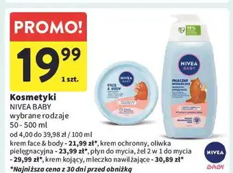 Intermarche Mleczko nawilżające Nivea Baby Ochronny oferta