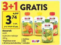 Intermarche Mus jabłka-truskawki-banany Hipp Bio oferta