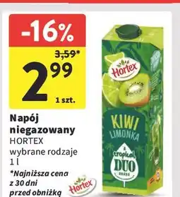 Intermarche Napój kiwi limonka Hortex oferta