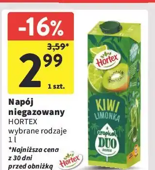 Intermarche Napój kiwi limonka Hortex oferta