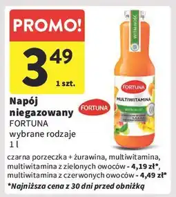 Intermarche Napój multiwitamina z czerwonych owoców Fortuna oferta