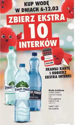 Intermarche Woda mocny gaz Żywiec Zdrój oferta