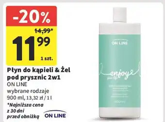 Intermarche Płyn do kąpieli i żel pod prysznic enjoy your life On Line oferta