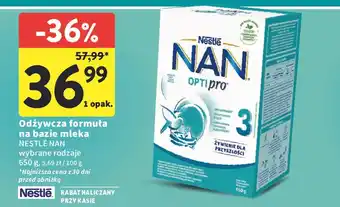 Intermarche Mleko 3 Nestle Nan Optipro oferta