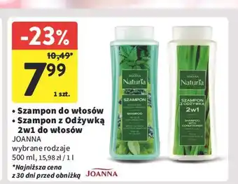 Intermarche Szampon z odżywką tatarak do włosów przetłuszczających się Joanna Naturia Włosy oferta