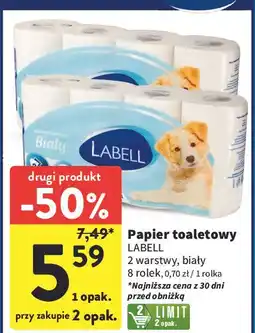 Intermarche Papier toaletowy biały Labell oferta