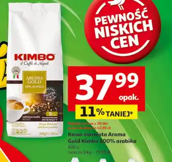 Auchan Kawa ziarnista Kimbo oferta