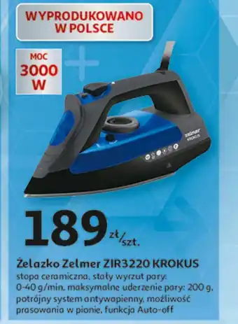 Auchan Żelazko Zelmer oferta