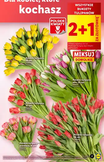 Lidl Bukiety tulipanów oferta