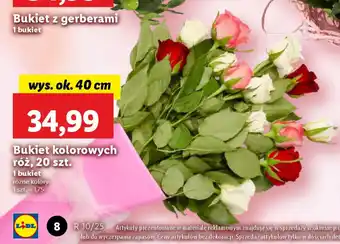 Lidl Bukiet kolorowych róż oferta