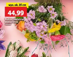 Lidl Bukiet kwiatów w papierze oferta