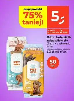 Dealz Chusteczki nawilżane dla zwierząt Naturelle oferta