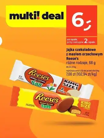 Dealz Jajka czekoladowe z nadzieniem o smaku masła orzechowego Reese's oferta