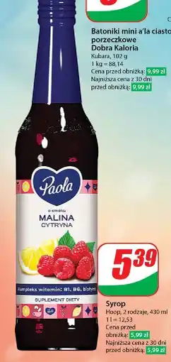 Dino Syrop malina z cytryną Paola oferta