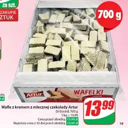 Dino Wafelki z kremem mlecznej czekolady Artur oferta