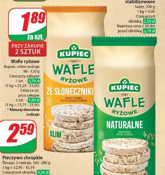 Dino Wafle ryżowe ze słonecznikiem Kupiec oferta