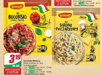 Dino Sos serowo-pieczarkowy Winiary Italia oferta