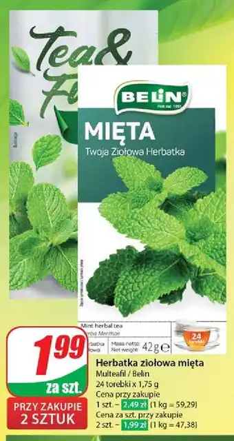 Dino Herbata mięta Tea & Fun oferta