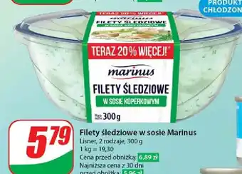 Dino Filety śledziowe w sosie koperkowym Marinus oferta