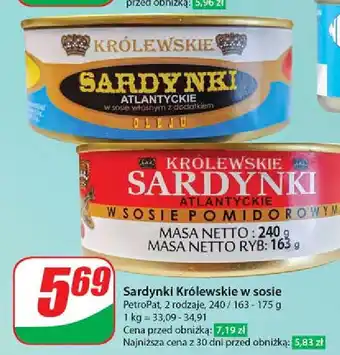 Dino Sardynki w oleju Petropat oferta