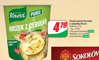 Dino Puree boczek z cebulką Knorr oferta