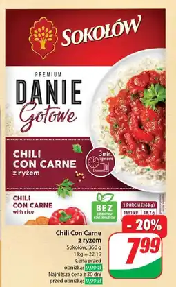 Dino Chili con carne z ryżem Sokołów oferta