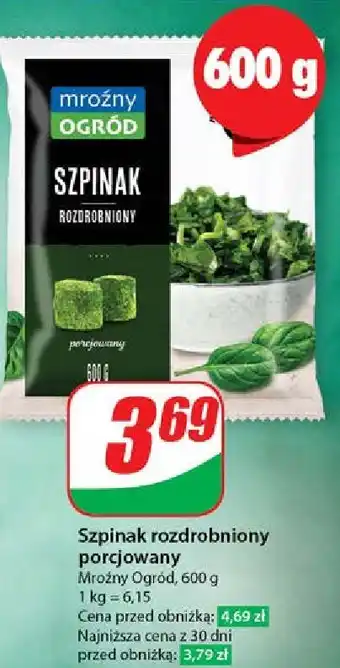 Dino Szpinak porcjowany Mroźny Ogród oferta