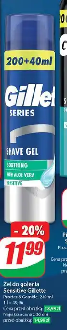 Dino Żel do golenia sensitive Gillette Series oferta