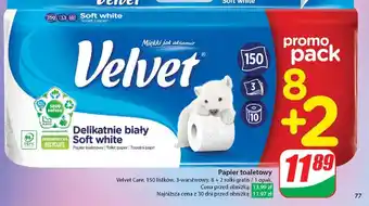 Dino Papier toaletowy biały Velvet oferta