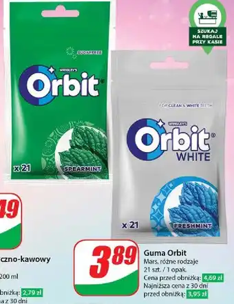 Dino Guma do żucia fresh mint Orbit White oferta