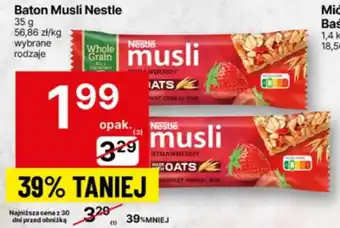 Delikatesy Centrum Baton Musli Nestle oferta