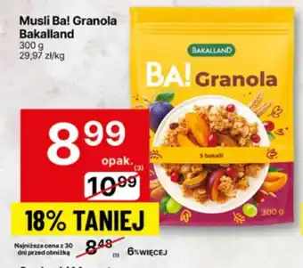 Delikatesy Centrum Musli Ba! Granola Bakaliand oferta