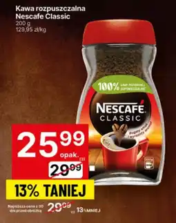 Delikatesy Centrum Kawa rozpuszczalna Nescafe Classic oferta