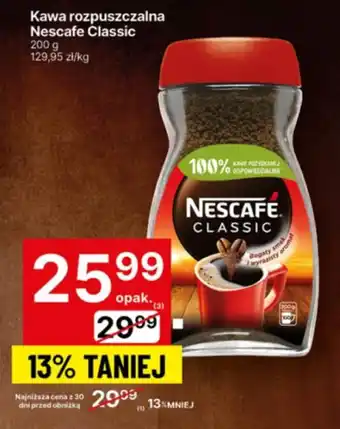 Delikatesy Centrum Kawa rozpuszczalna Nescafe Classic oferta