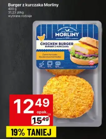 Delikatesy Centrum Burger z kurczaka Morliny oferta