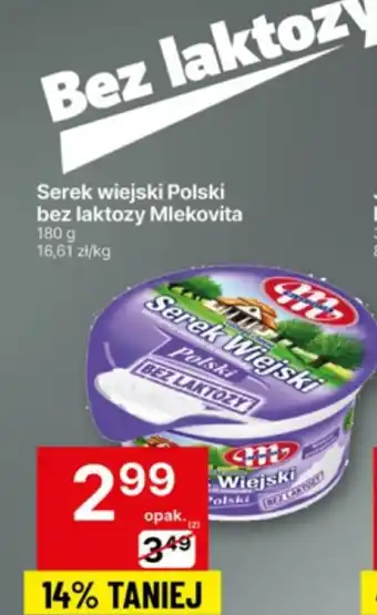 Delikatesy Centrum Serek wiejski Polski bez laktozy Mlekovita oferta