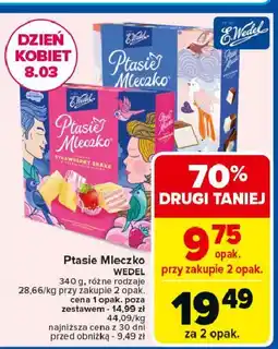 Carrefour Market Czekoladki śmietankowe E. wedel ptasie mleczko oferta