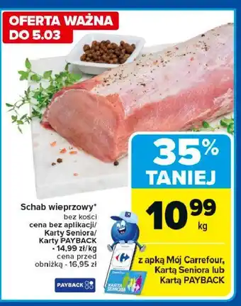 Carrefour Market Schab wieprzowy bez kości oferta