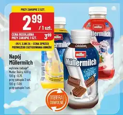 Polomarket Napój mleczny truskawkowy Mullermilk oferta