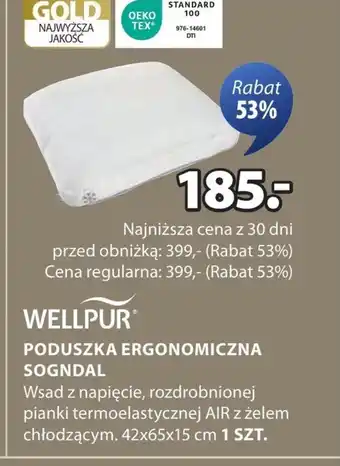 JYSK Poduszka ergonomiczna Wellpur oferta