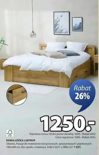 JYSK Rama łóżka oferta